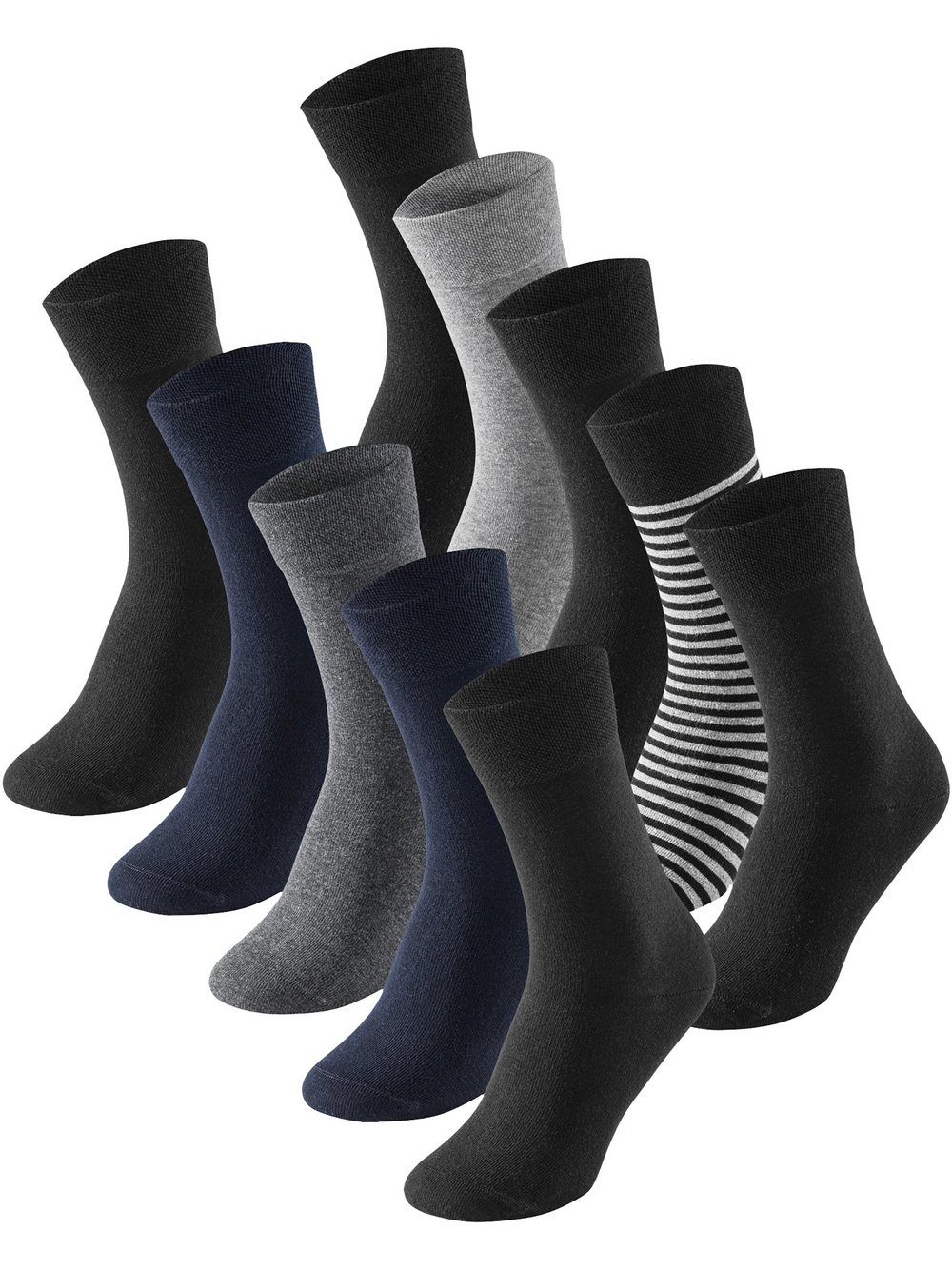 Schiesser Freizeitsocken  Herren Jersey mehrfarbig bedruckt, 43-46
