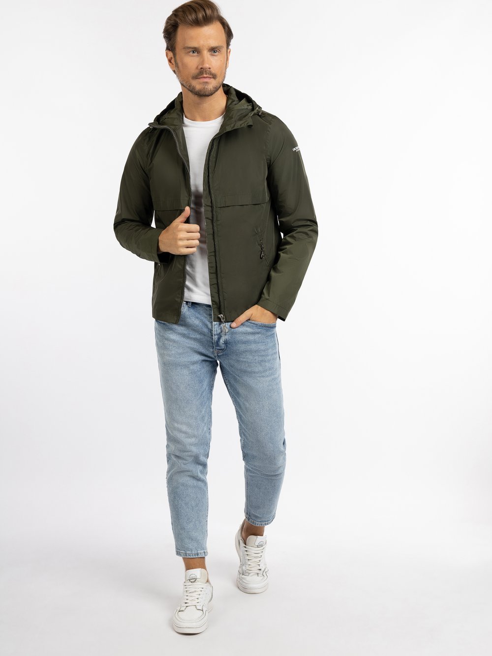 Dreimaster Übergangsjacke Herren grün, S