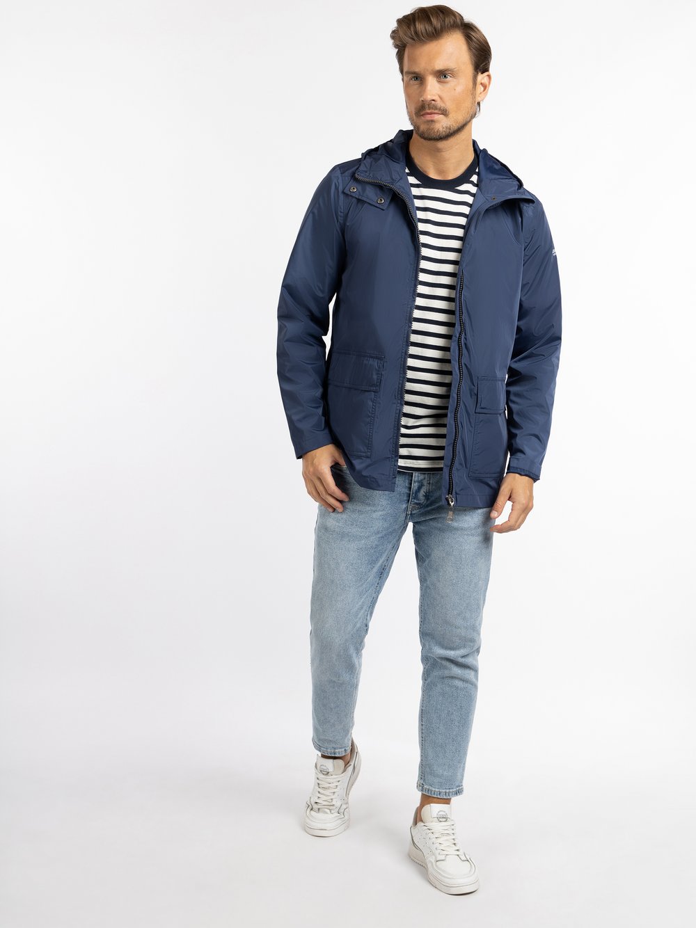 Dreimaster Übergangsjacke Herren blau, S