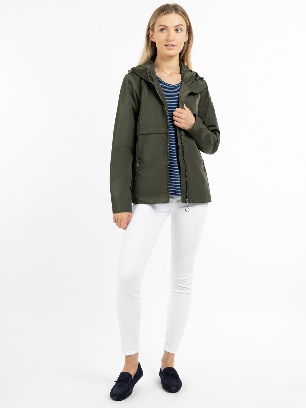 Dreimaster Übergangsjacke Damen grün, XS