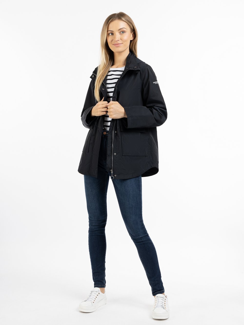 Dreimaster Übergangsjacke Damen schwarz, S