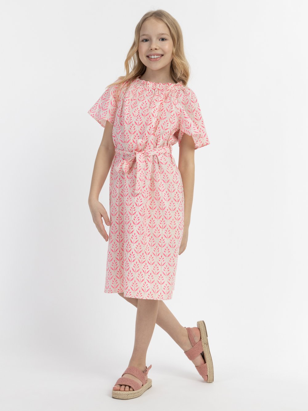 IZIA Sommerkleid Mädchen pink gemustert, 122