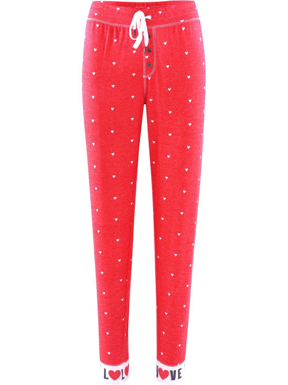 PJ Salvage Pyjamahose  Damen rot gemustert, M