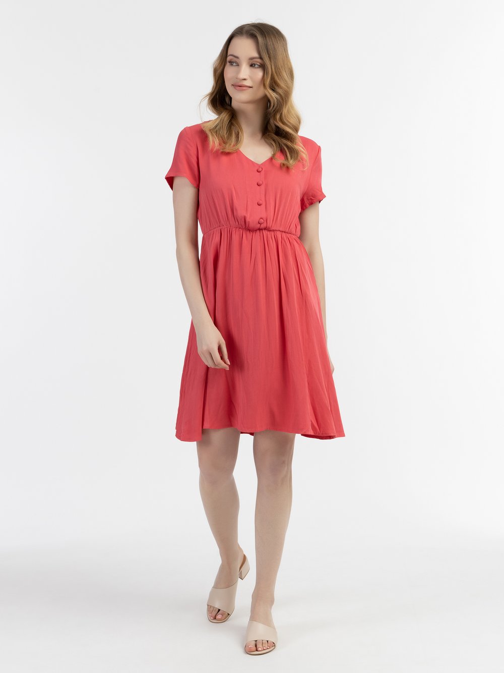 Usha Kleid Damen Viskose rot, M