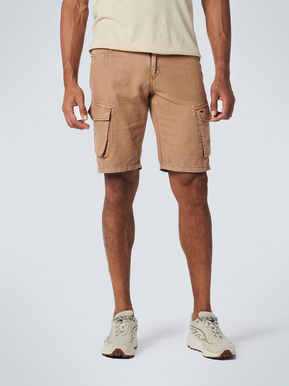 No Excess Cargo-Shorts Herren Leinen grün, 32