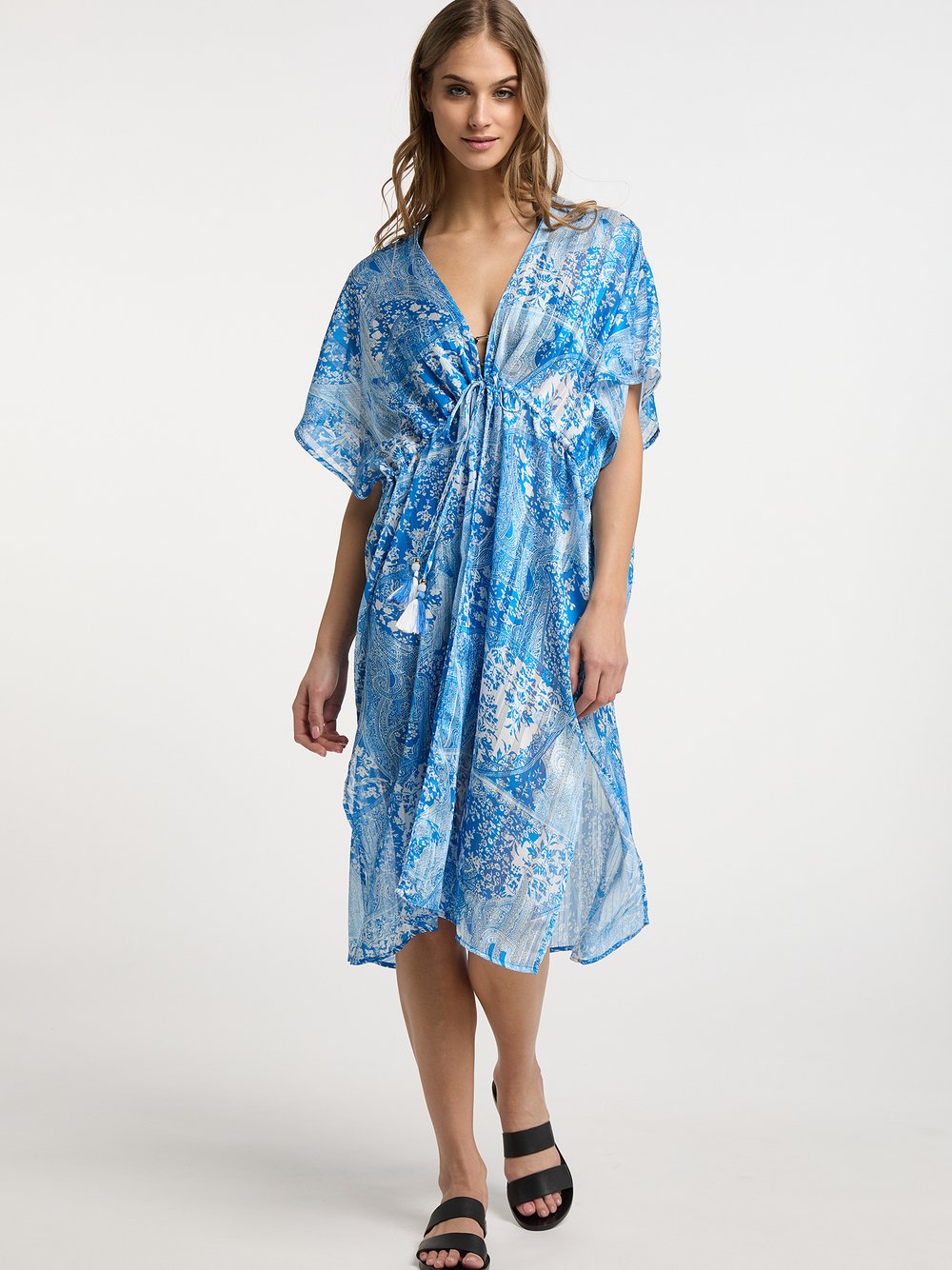 IZIA Kimono Damen mehrfarbig gemustert, L