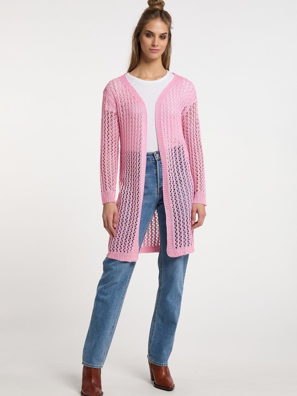 Usha Cardigan Damen rosa, XL/XXL