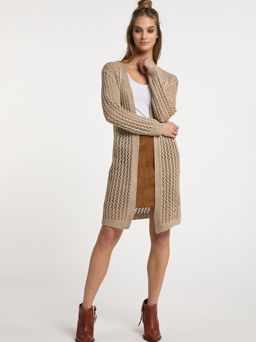 Usha Cardigan Damen beige, XL/XXL