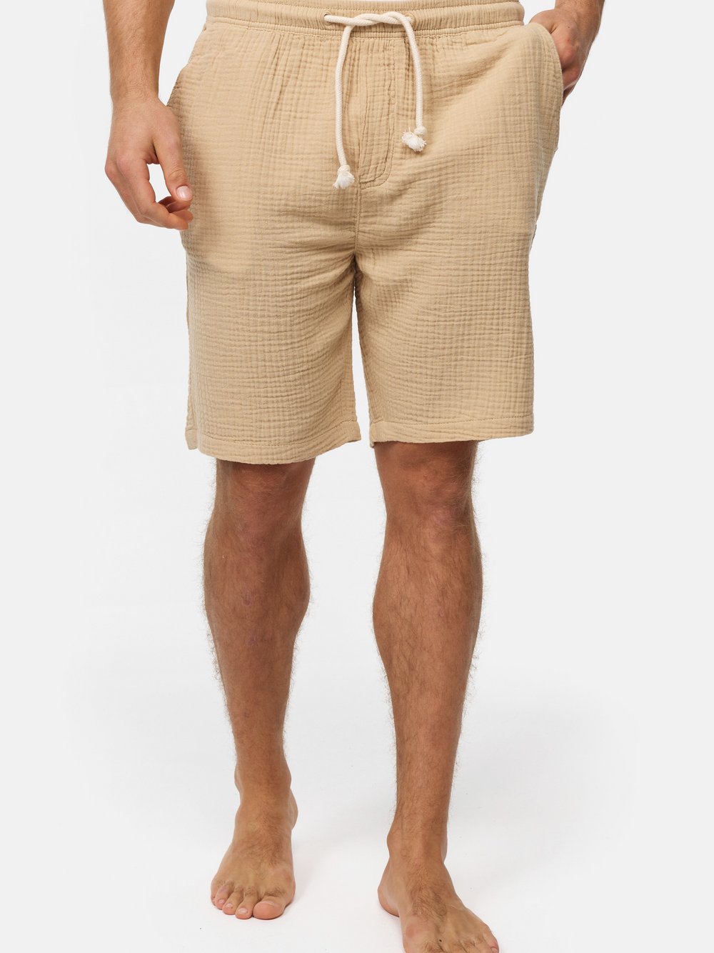 Indicode Shorts Chino Herren Baumwolle beige, XXL