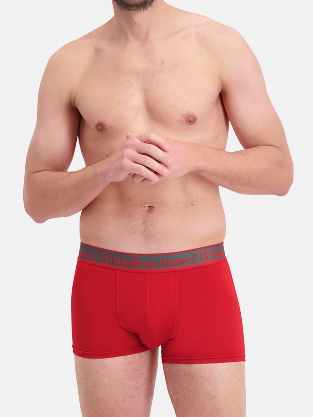 Bamboo Basics Retro Shorts Herren Viskose rot, XXL