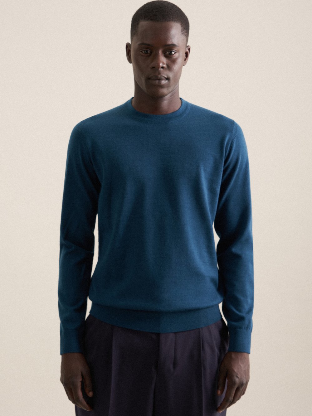Seidensticker Pullover Herren Wolle grün, S