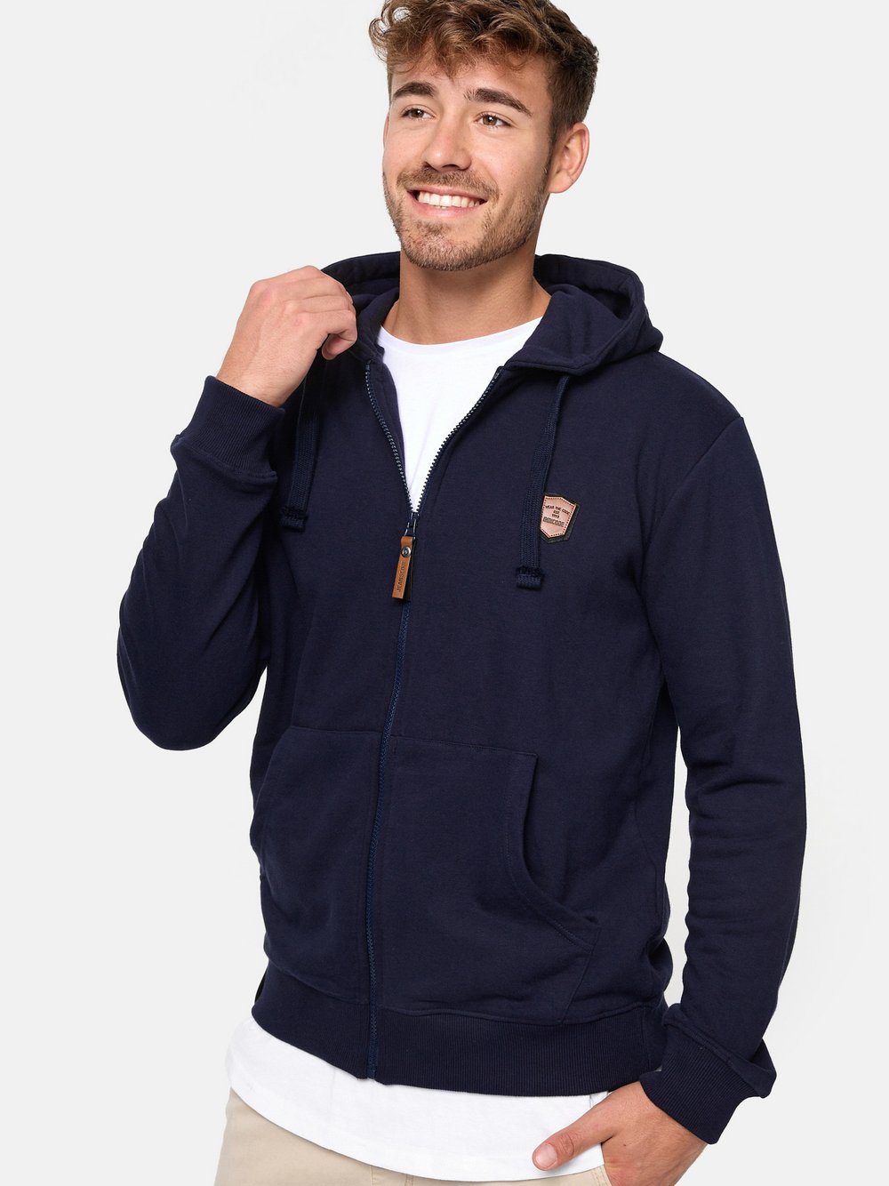 Indicode Sweatjacke Herren Baumwolle blau, XXXL