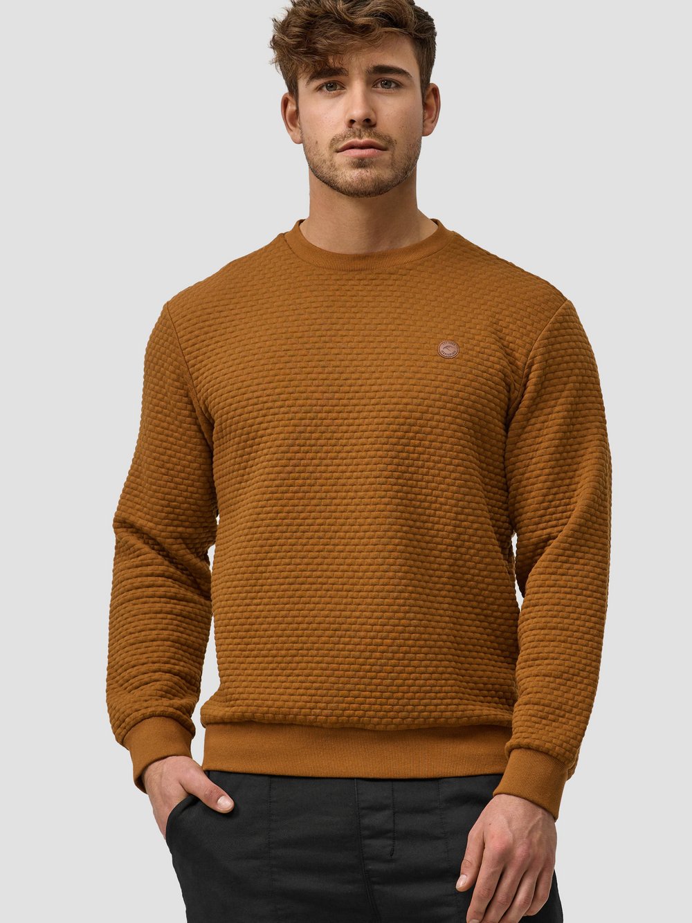 Indicode Sweatshirt Herren braun, L