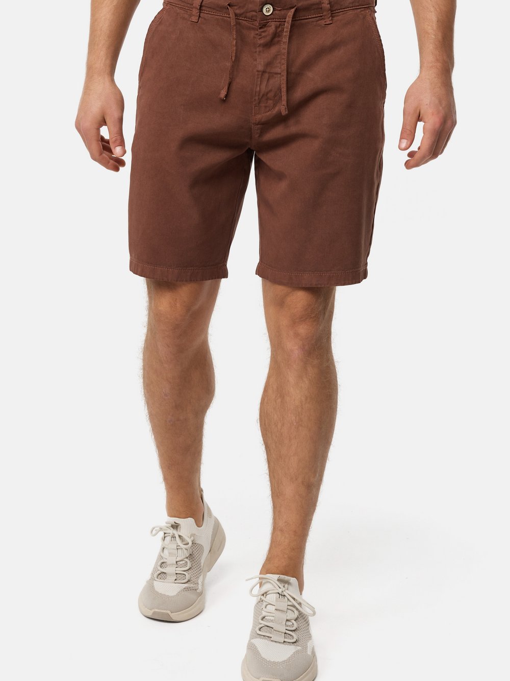 Indicode Shorts Chino Herren Baumwolle rot, S