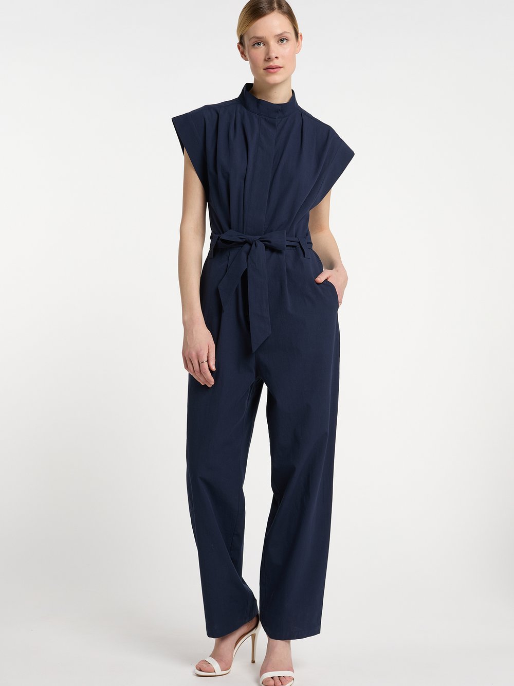 Dreimaster Jumpsuit Damen Baumwolle blau, XL