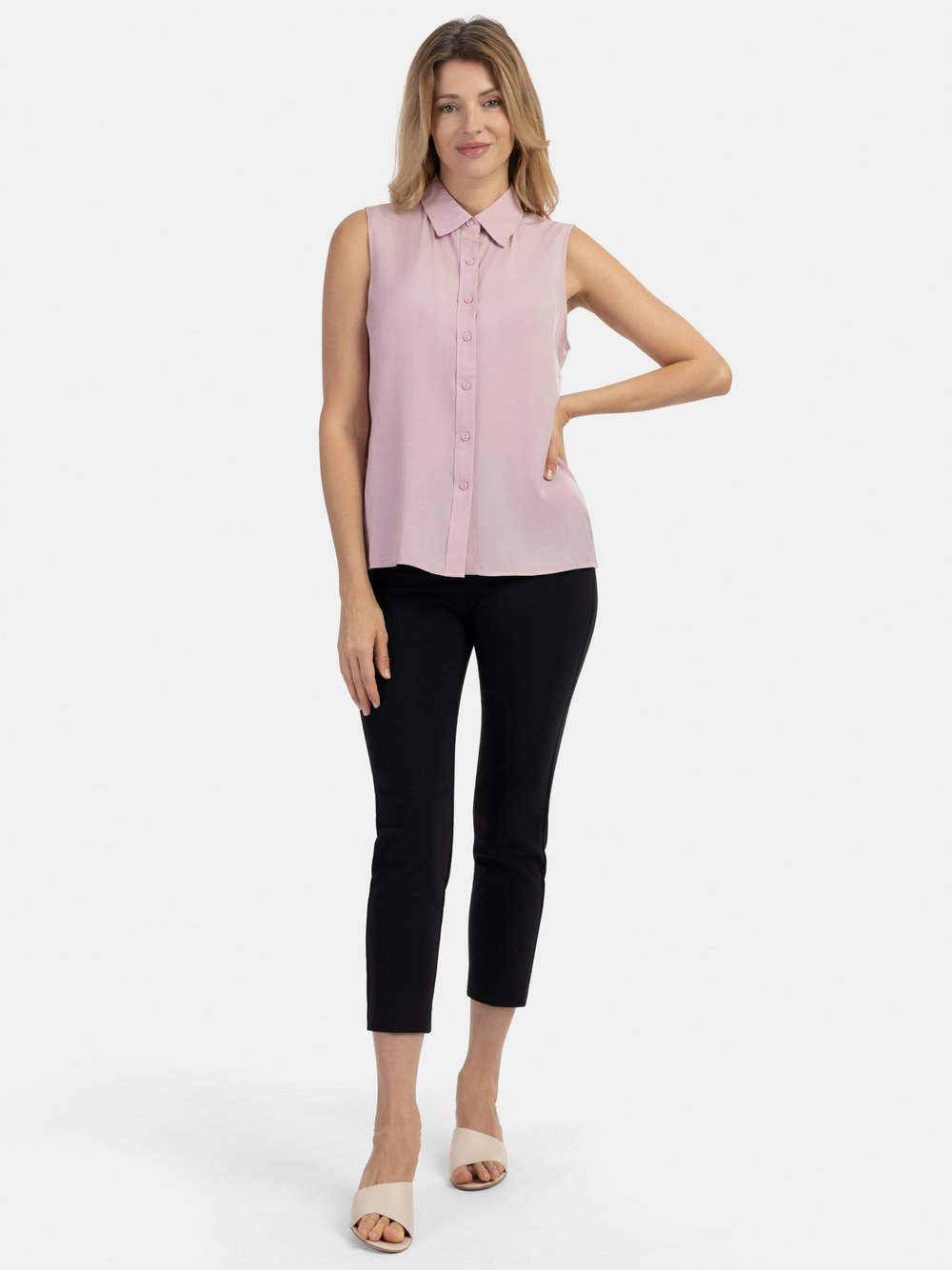 Usha Blusentop Damen Baumwolle rosa, XXL