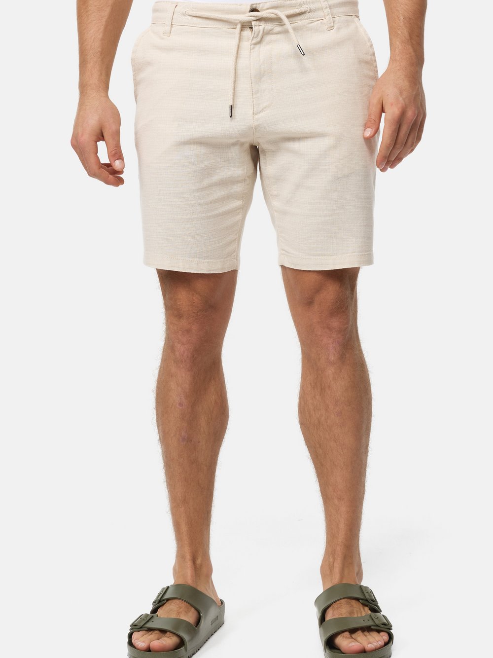 Indicode Shorts Chino Herren Baumwolle beige, XL