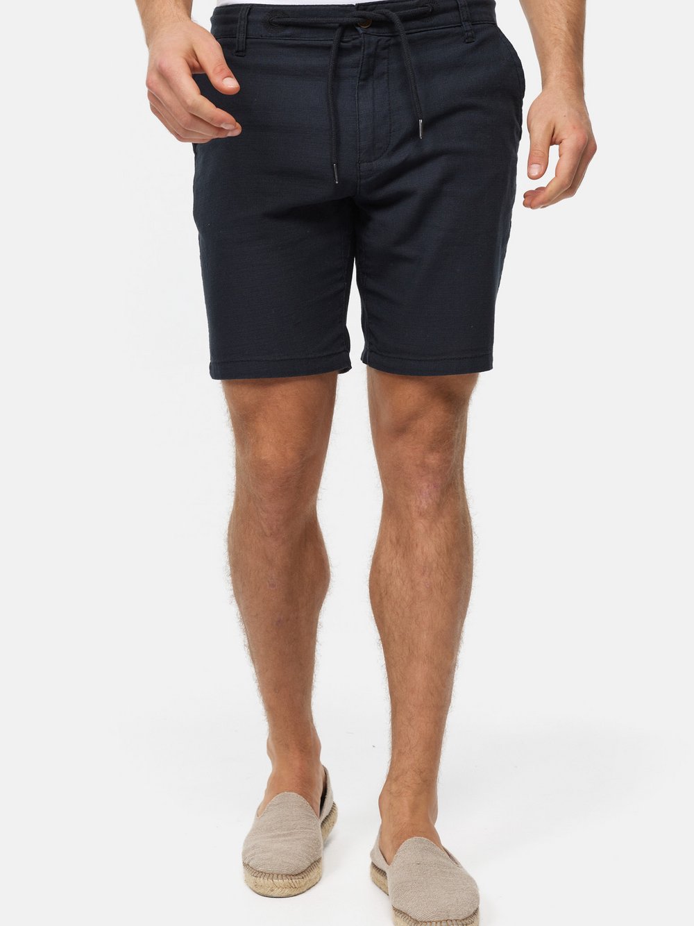 Indicode Shorts Chino Herren Baumwolle schwarz, XL