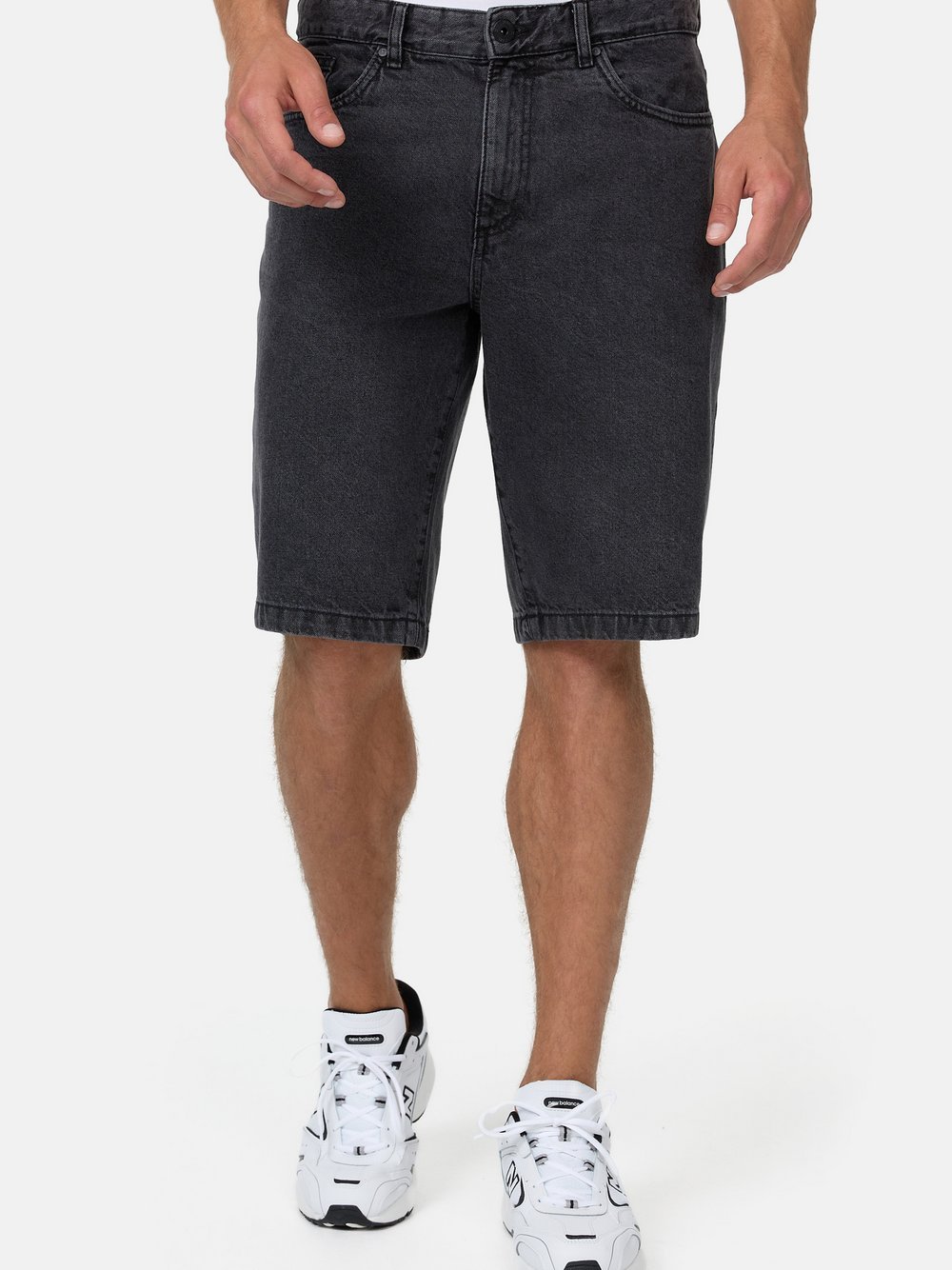 Indicode Shorts Jeans Herren Baumwolle schwarz, S