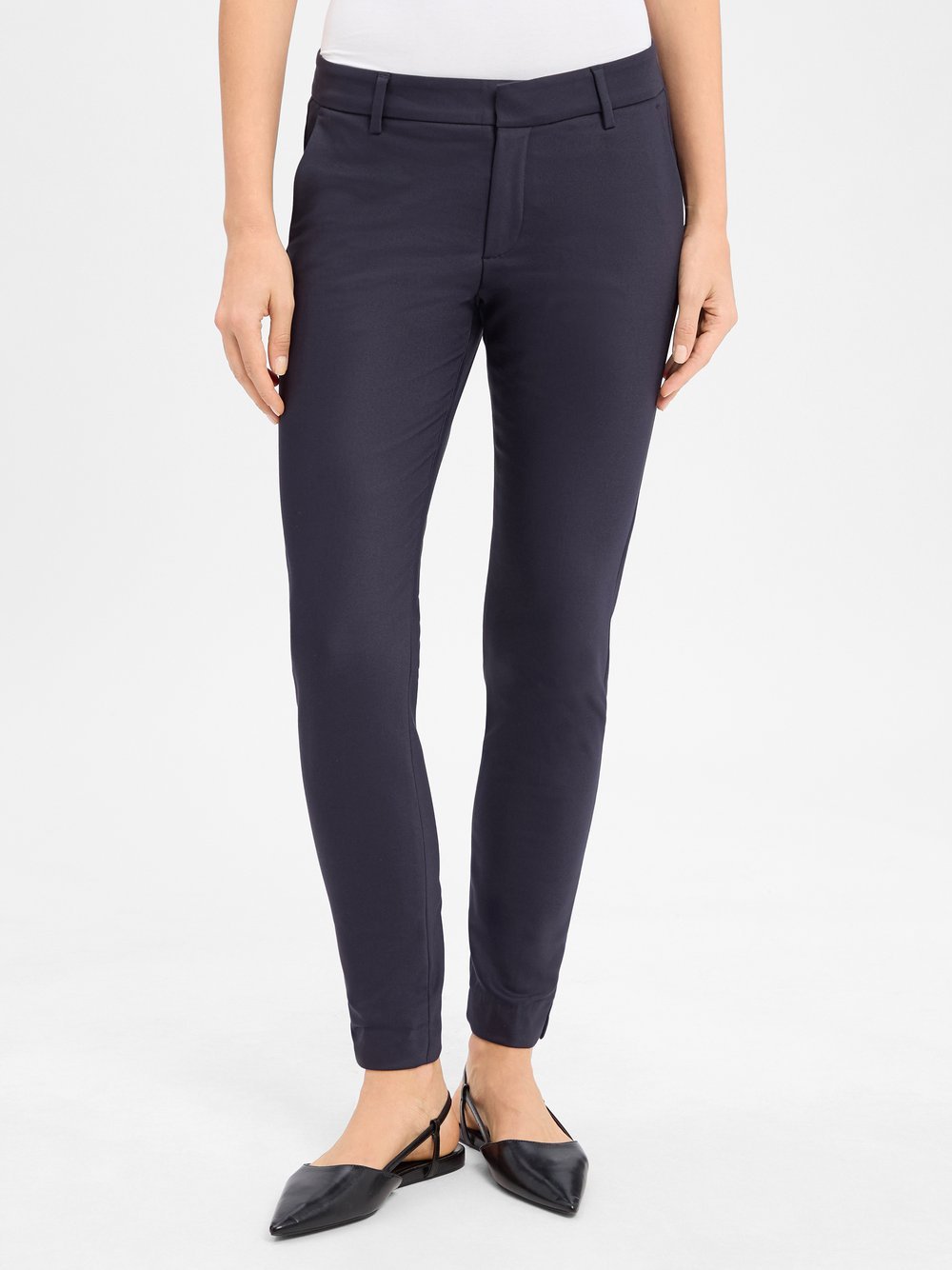 MOS MOSH Stoffhose Damen Baumwolle blau, 36