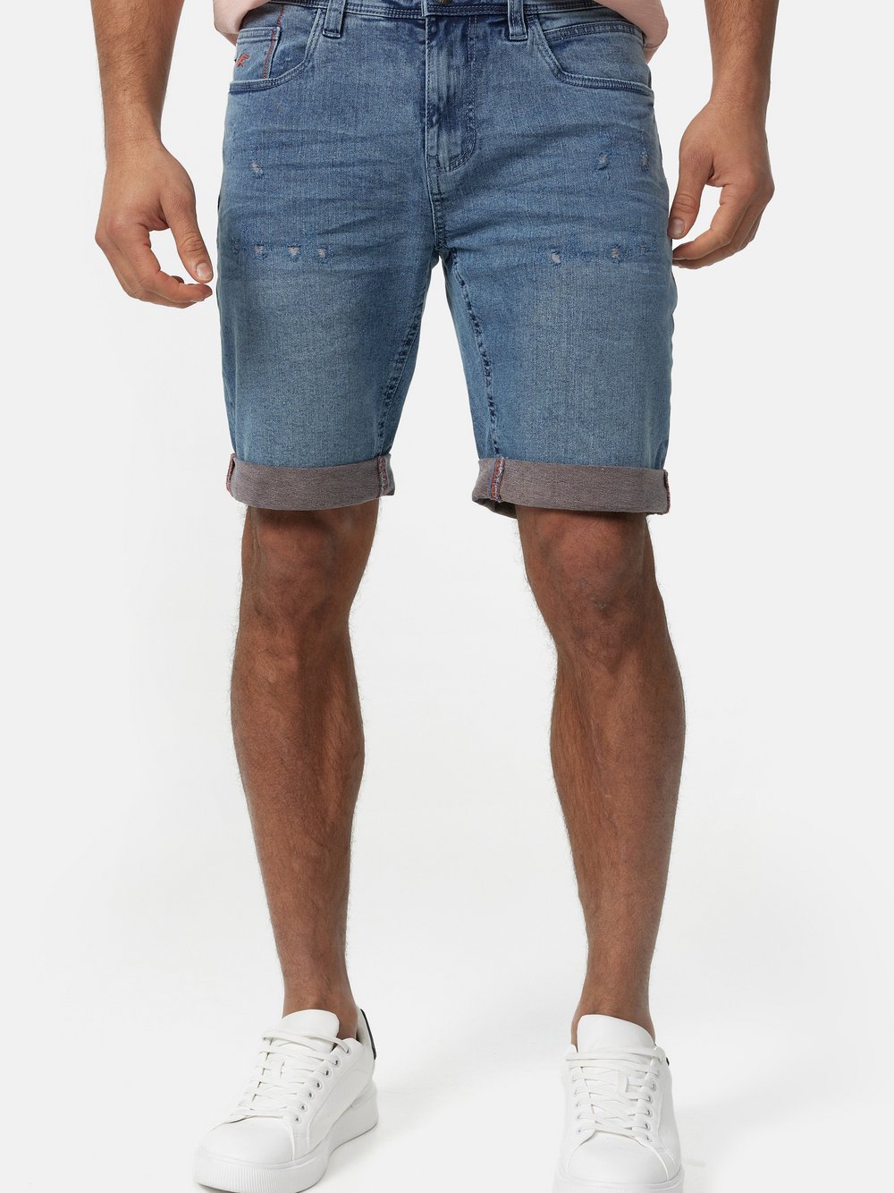 Indicode Shorts Jeans Herren blau, L