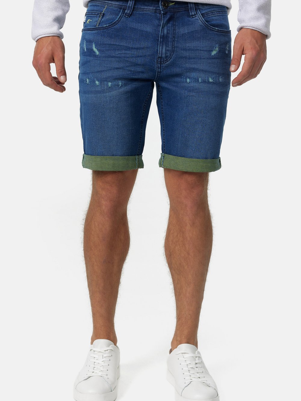 Indicode Shorts Jeans Herren blau, M