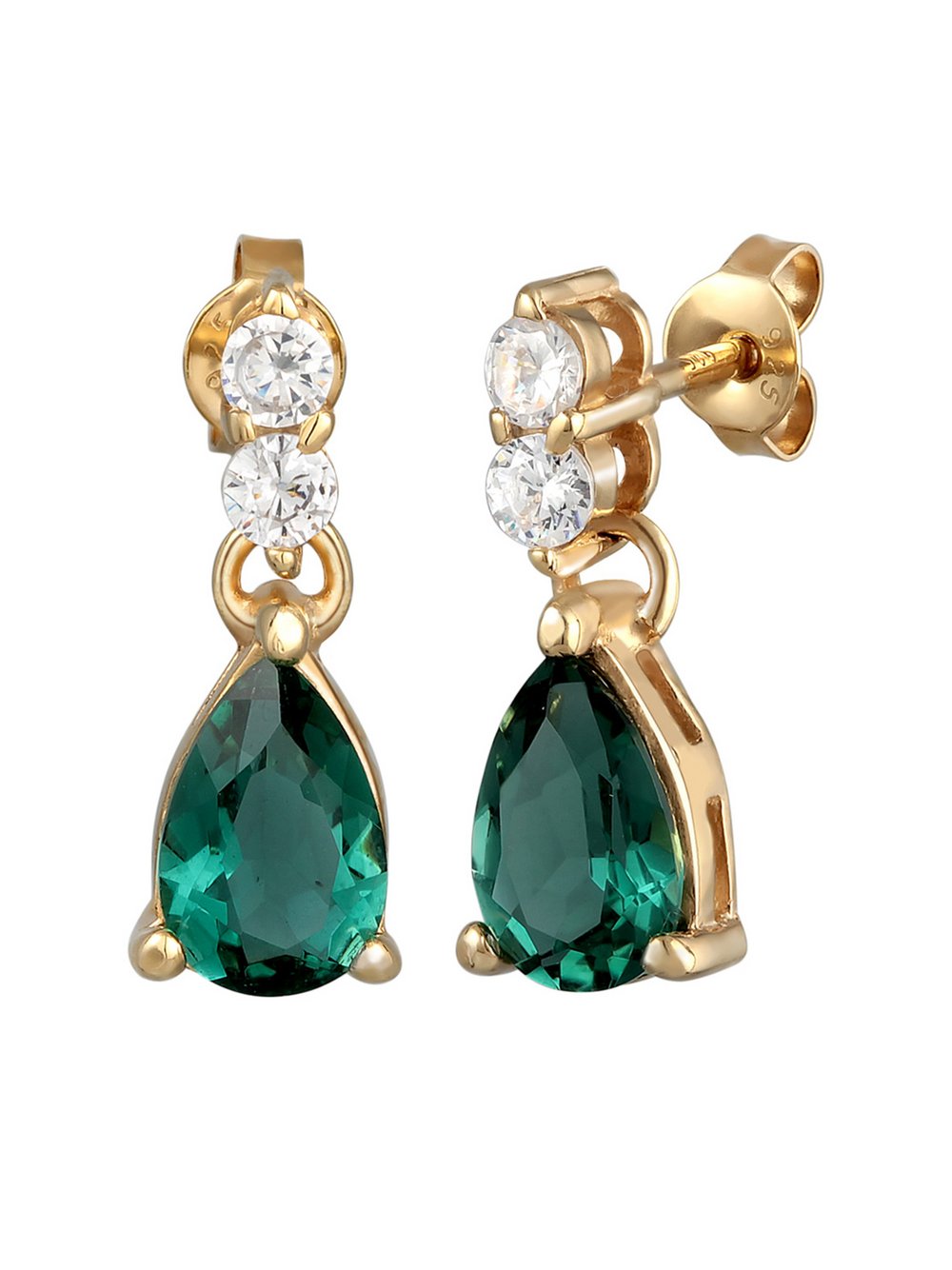 Thumbnail - Elli PREMIUM Ohrringe Damen Sterlingsilber gold, 19