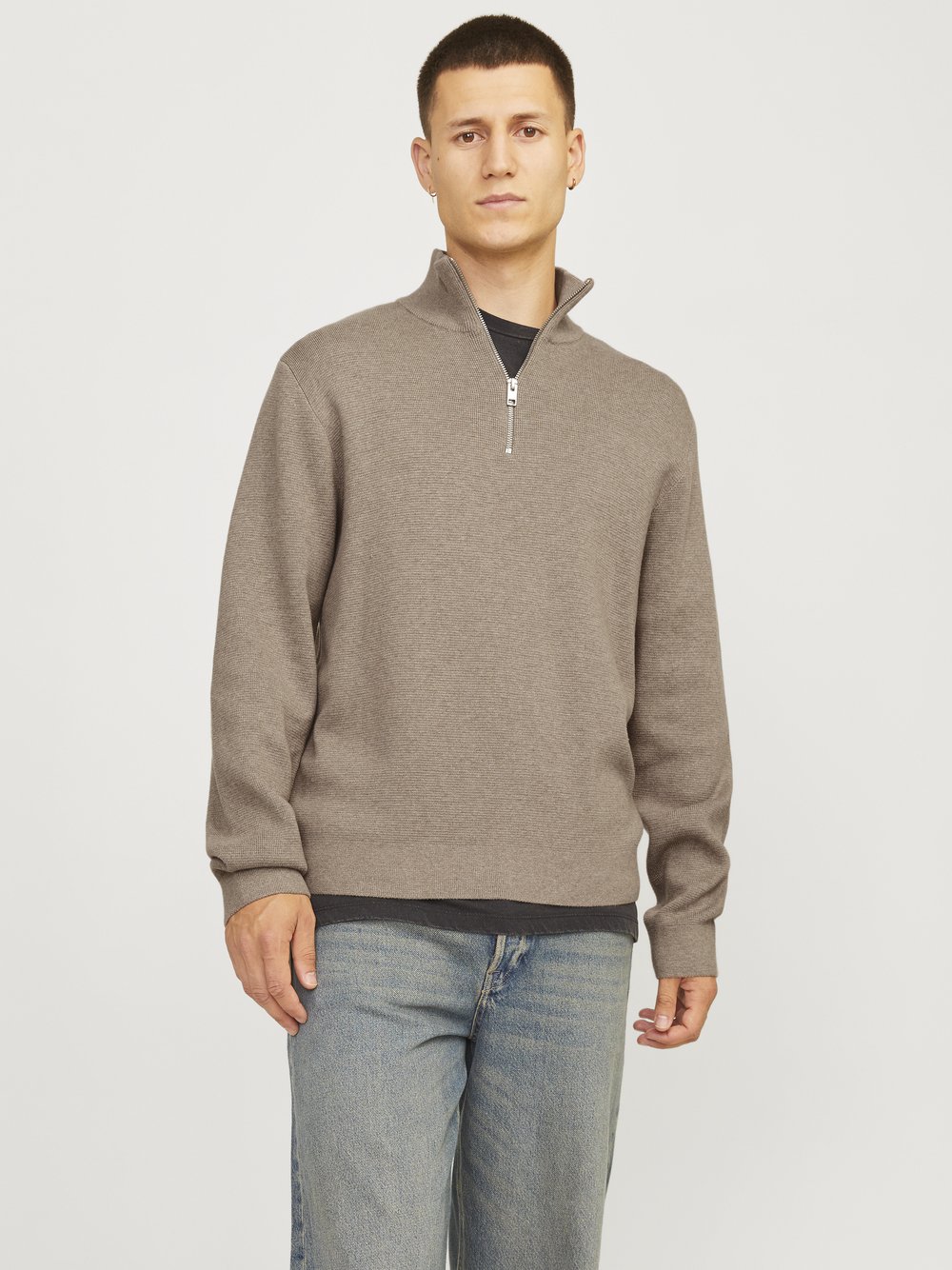 Thumbnail - Jack & Jones Strickpullover Herren Baumwolle braun, XL