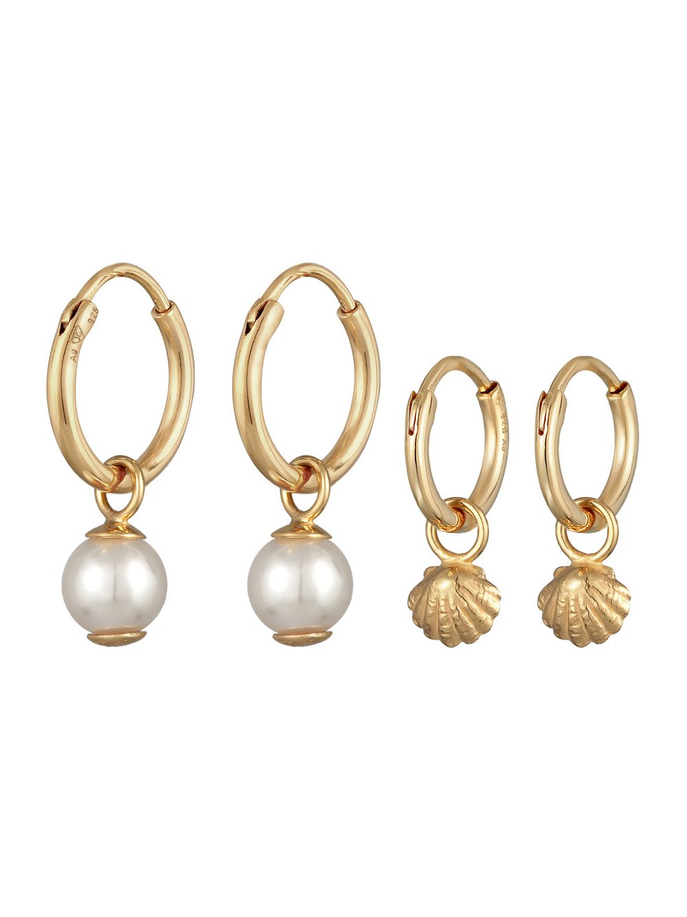 Elli Ohrringe Damen Sterlingsilber gold, 22