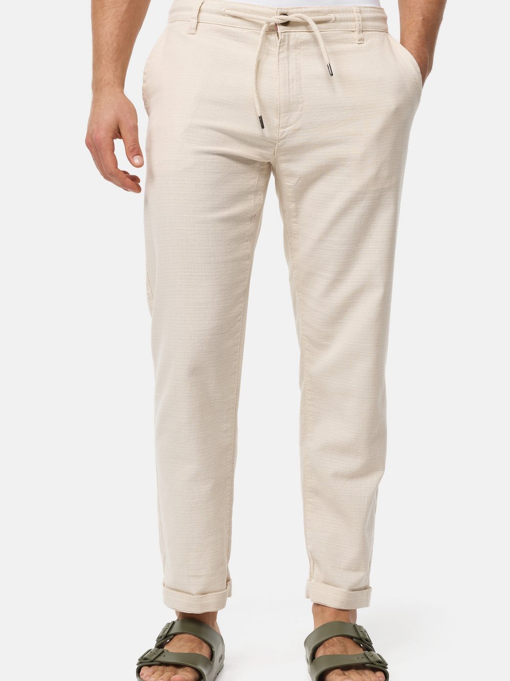 Indicode Hose Herren Baumwolle beige, L