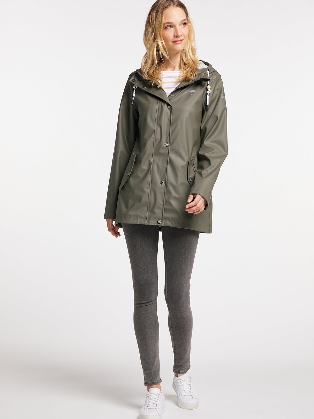 Schmuddelwedda Regenjacke Damen grün, M