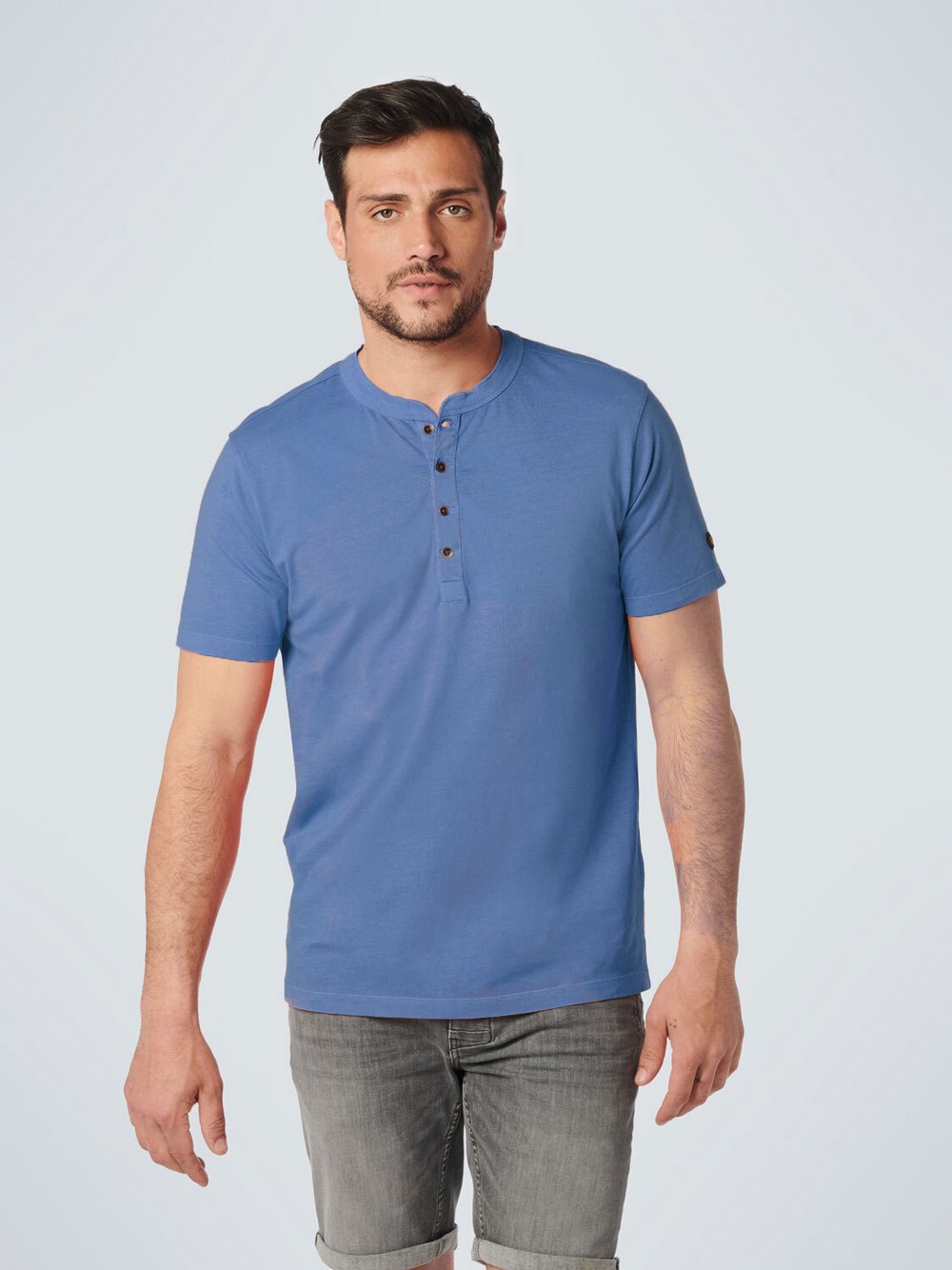 No Excess T-Shirt Herren Baumwolle blau, S