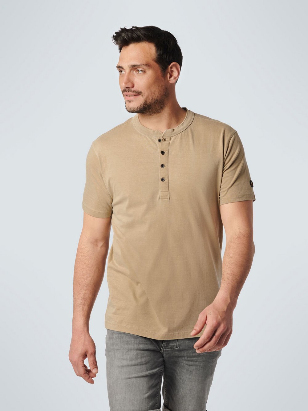 No Excess T-Shirt Herren Baumwolle beige, S