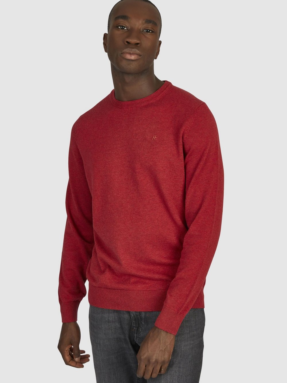 Daniel Hechter Pullover Herren Baumwolle rot, L