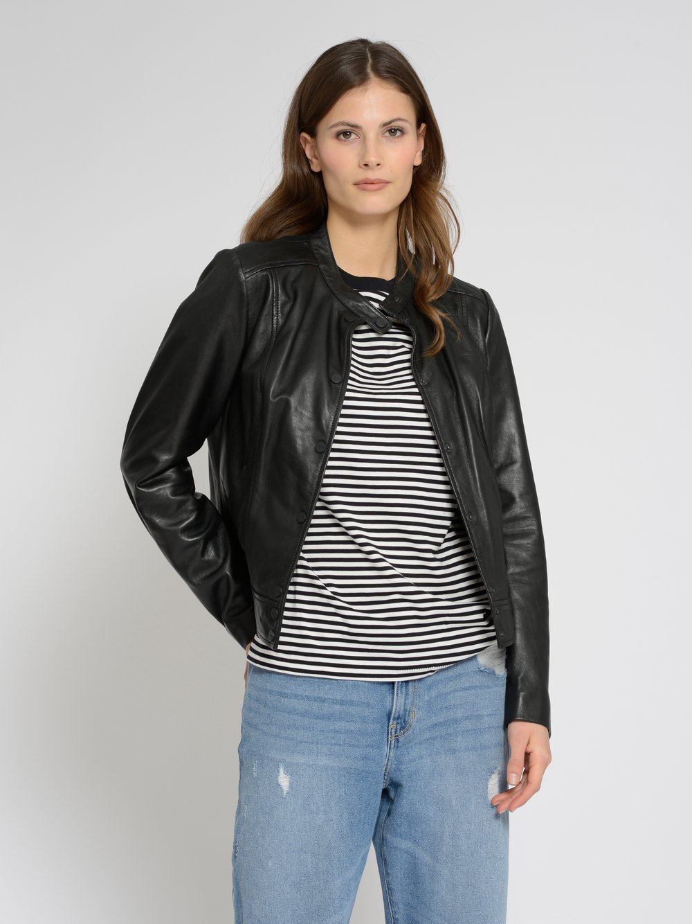 Maze Lederjacke Damen schwarz, L