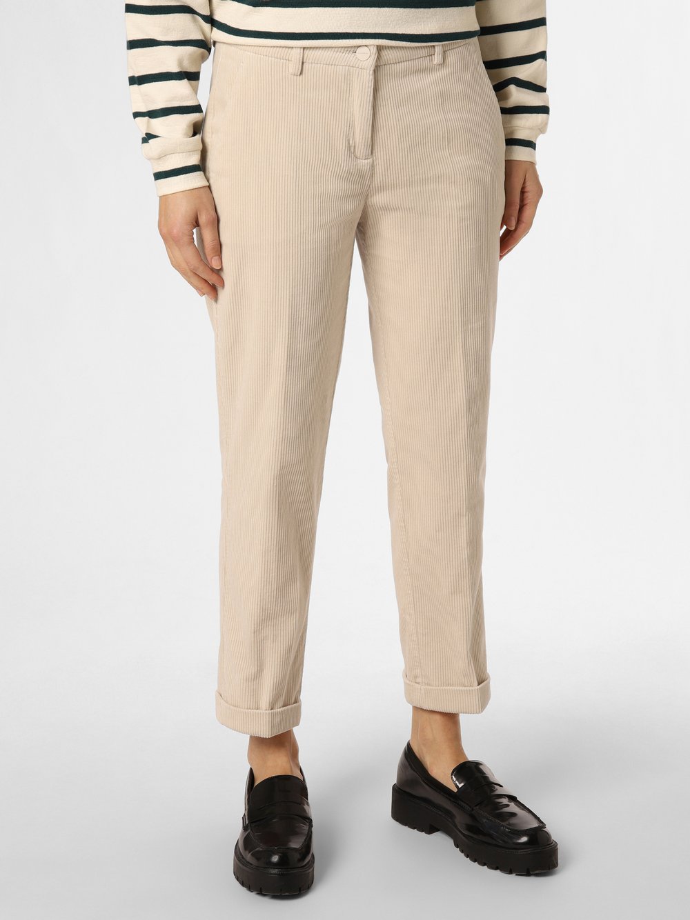 Cambio Cordhose Damen Baumwolle beige, 40