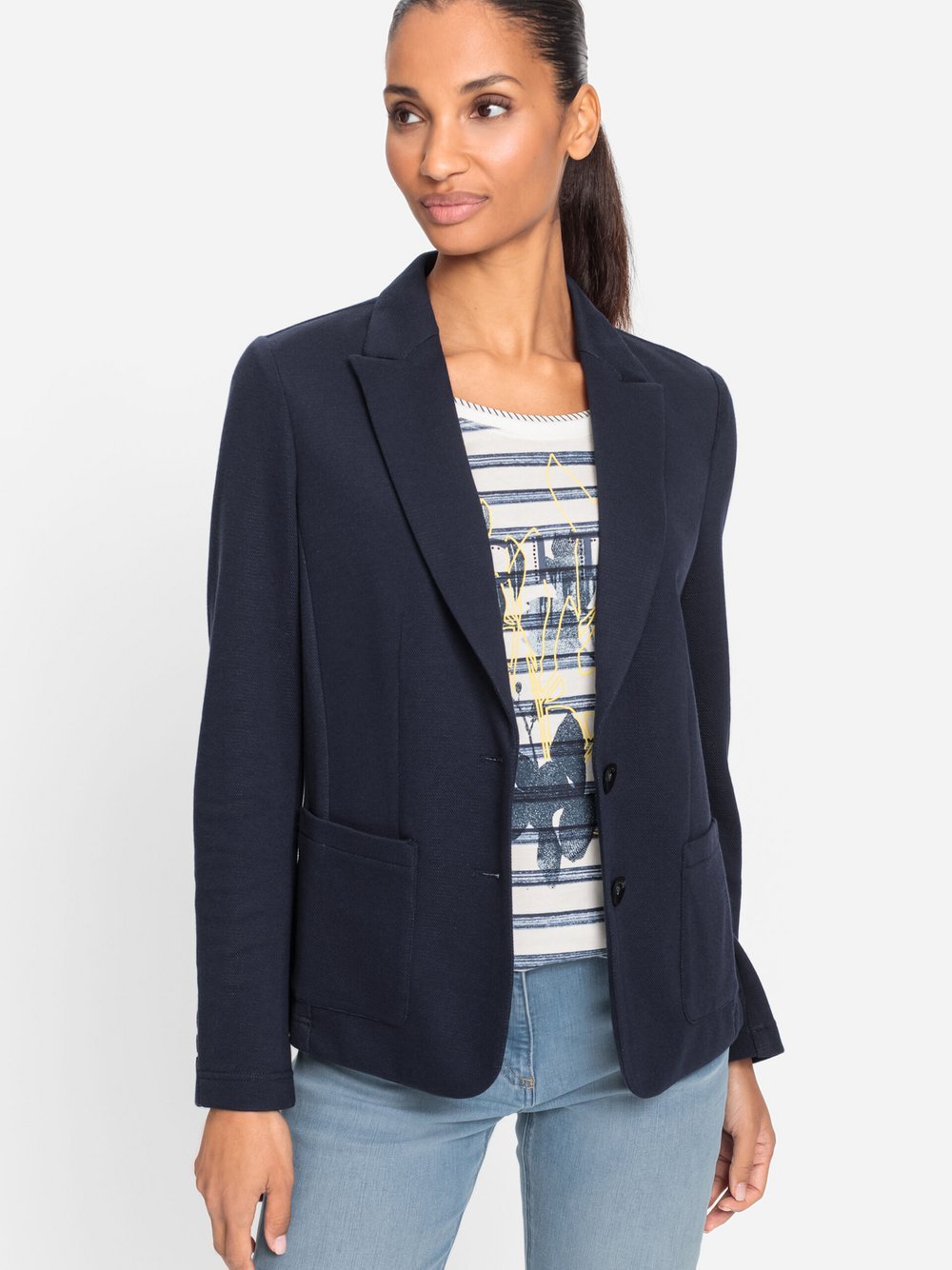 Olsen Jerseyblazer Damen blau, 44