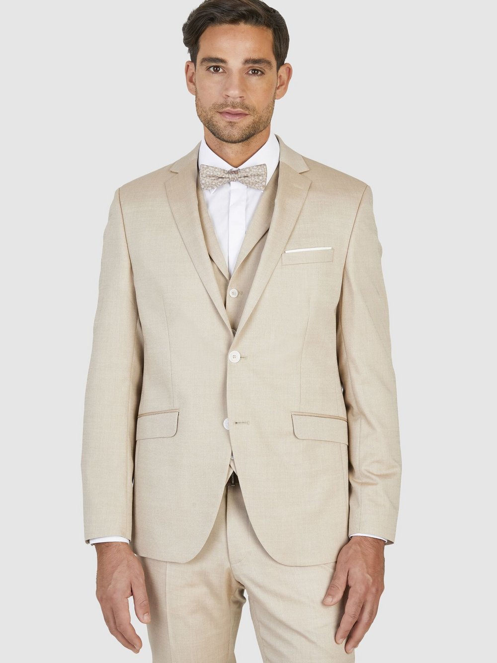 Daniel Hechter Sakko Herren Slim Fit beige meliert, 102