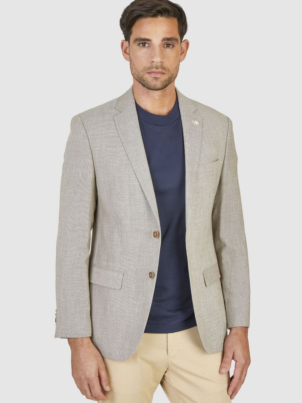 Daniel Hechter Sakko Herren Modern Fit beige meliert, 50