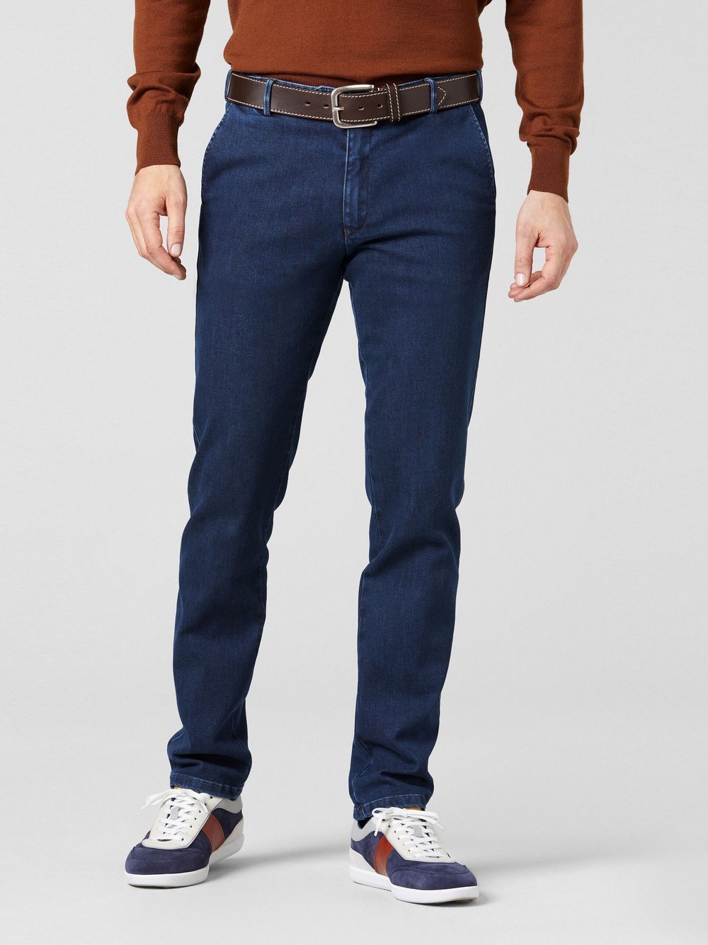 MEYER Chino Herren Baumwolle blau, 27