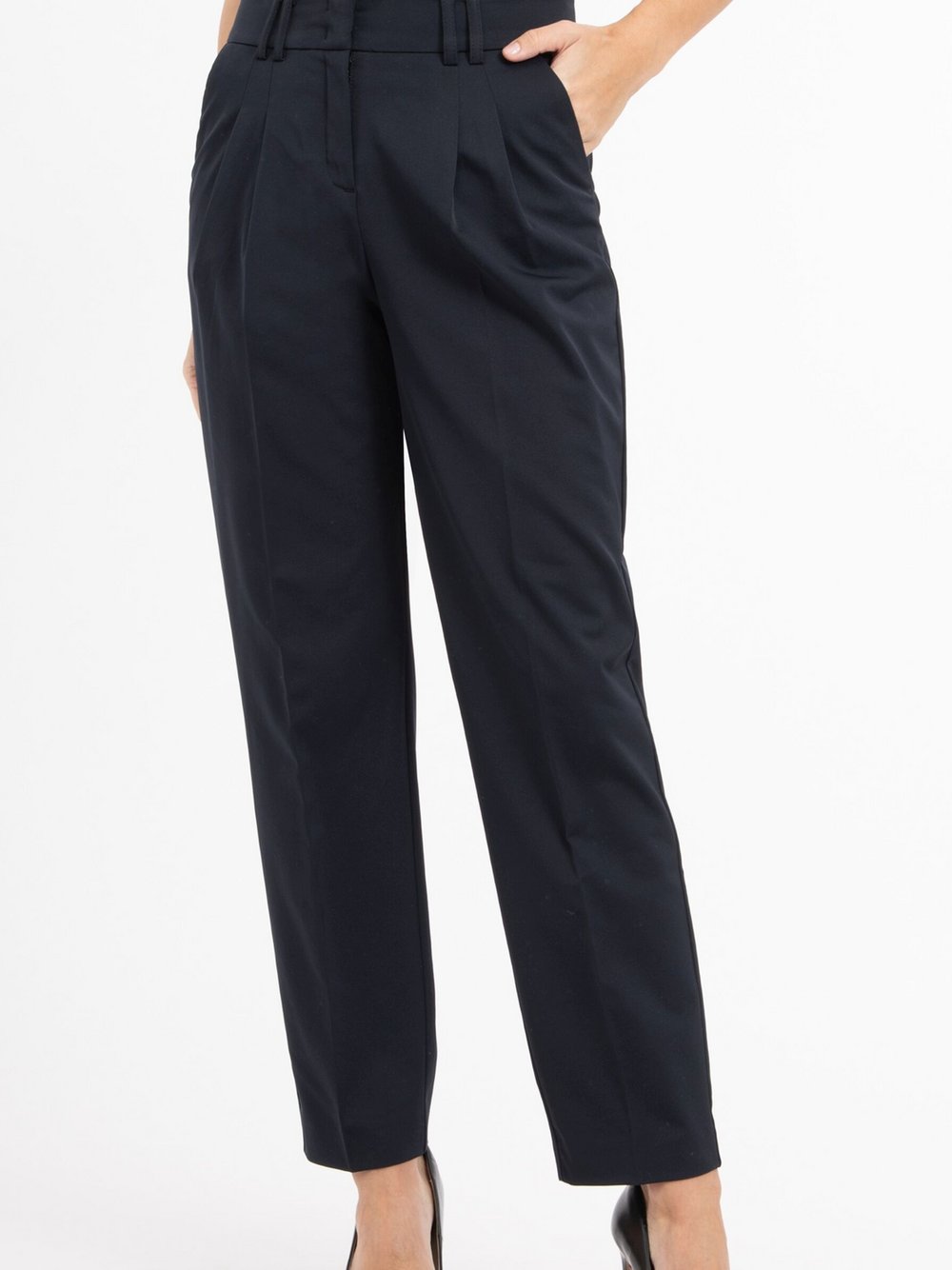 RECOVER pants Bundfaltenhose Damen blau, 34