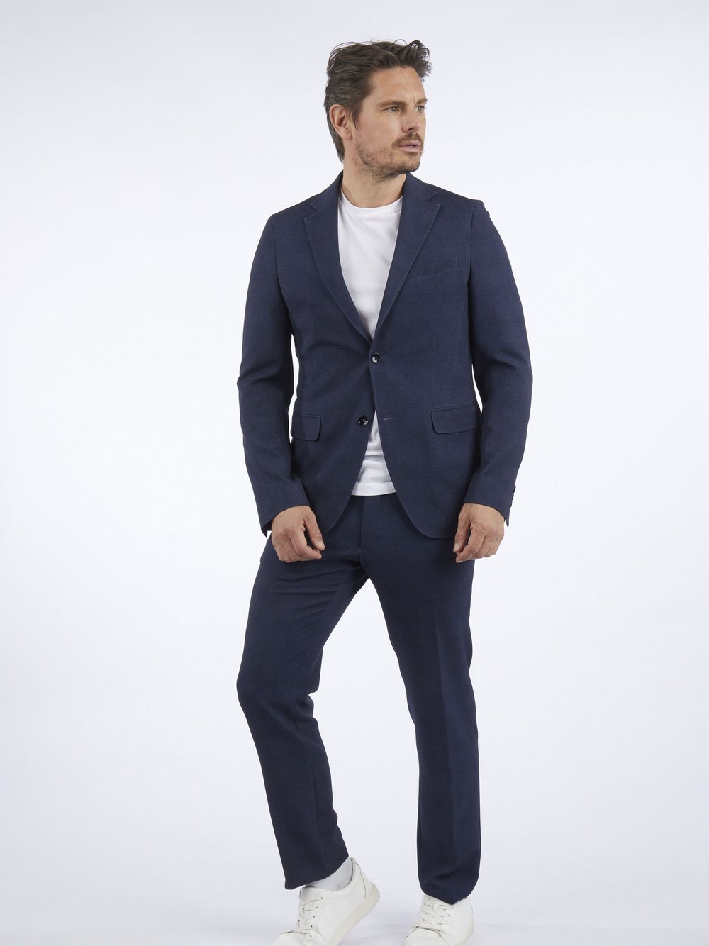 Daniel Hechter Sakko Herren Slim Fit blau meliert, 102