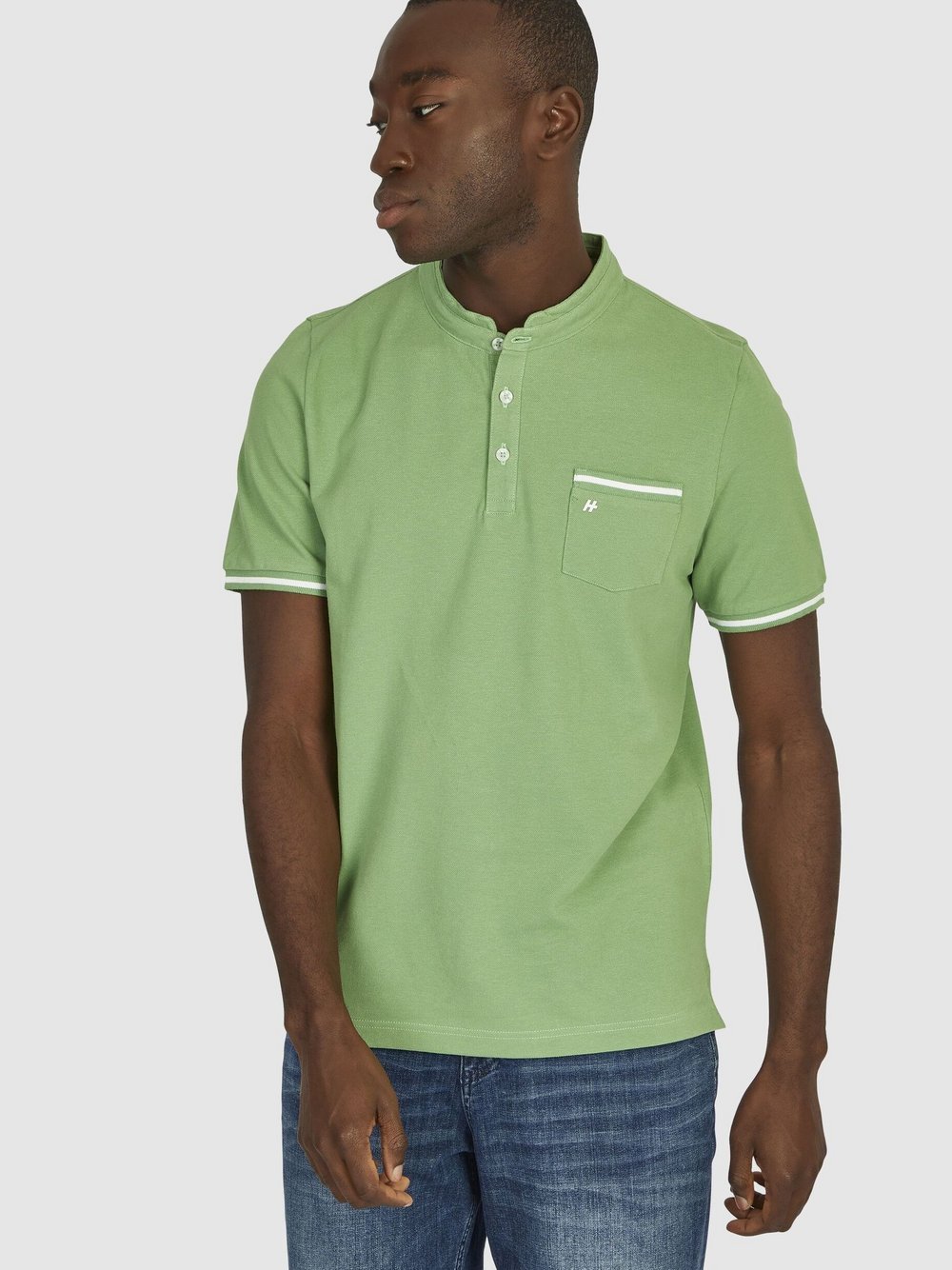 Daniel Hechter Poloshirt Herren Baumwolle grün, L