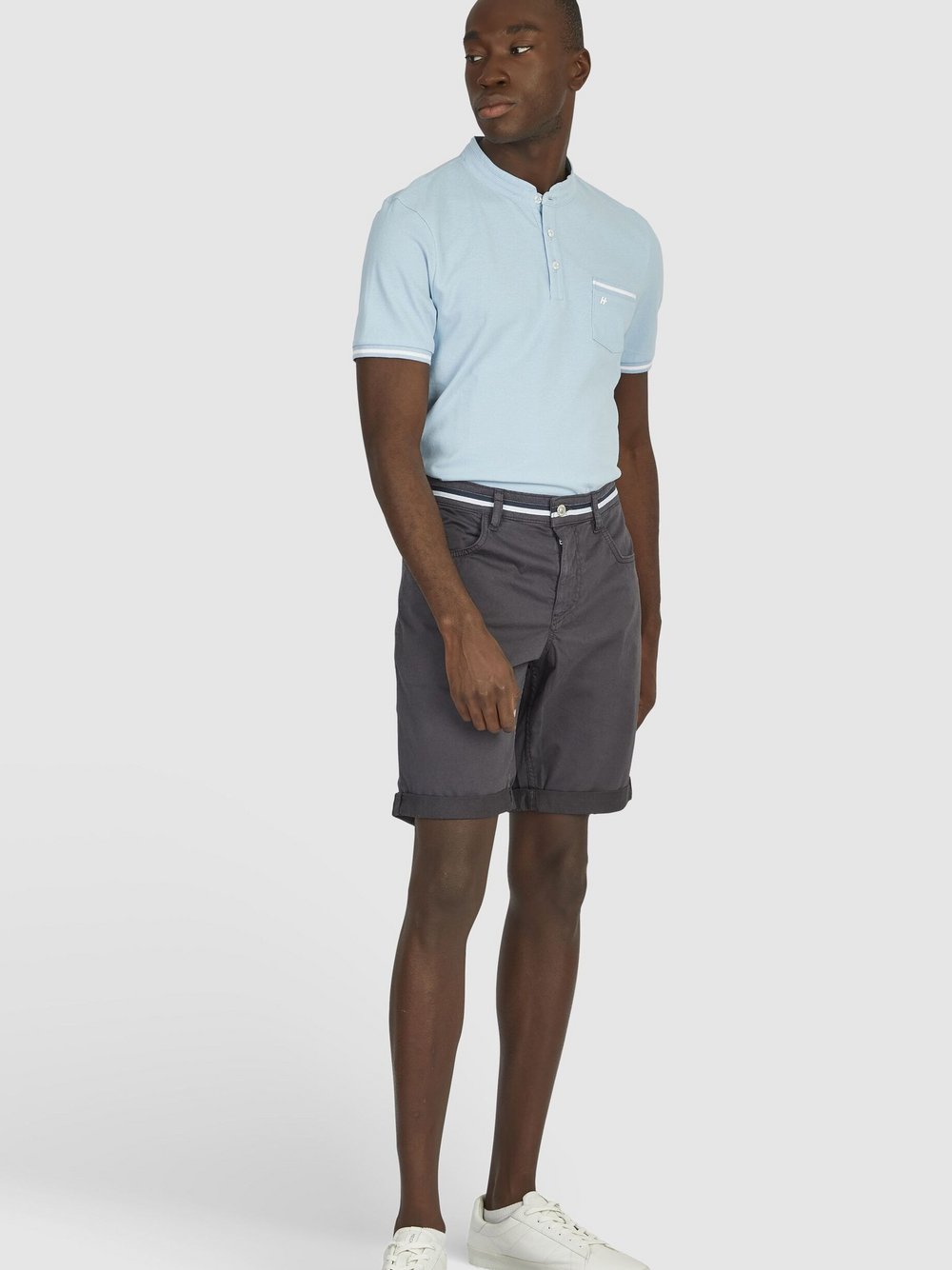 Daniel Hechter Bermuda-Shorts Herren Baumwolle grau, 36