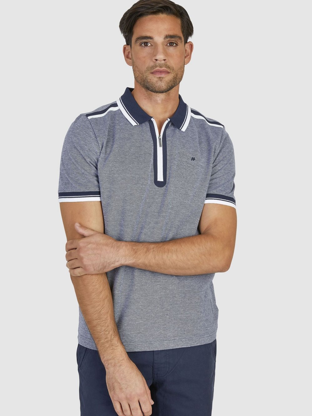 Thumbnail - Daniel Hechter Poloshirt Herren Baumwolle blau, XXXL