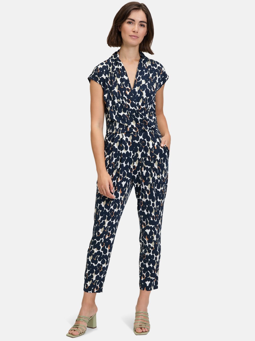 Betty Barclay Jumpsuit Damen blau gemustert, 42