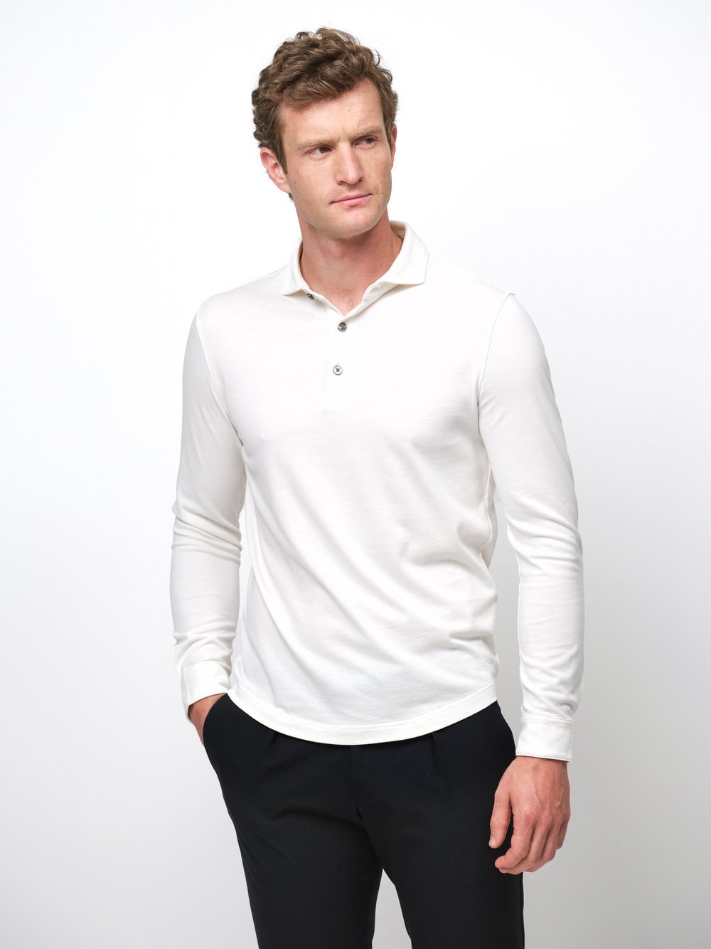 Profuomo Poloshirt Herren Baumwolle weiß, XXL