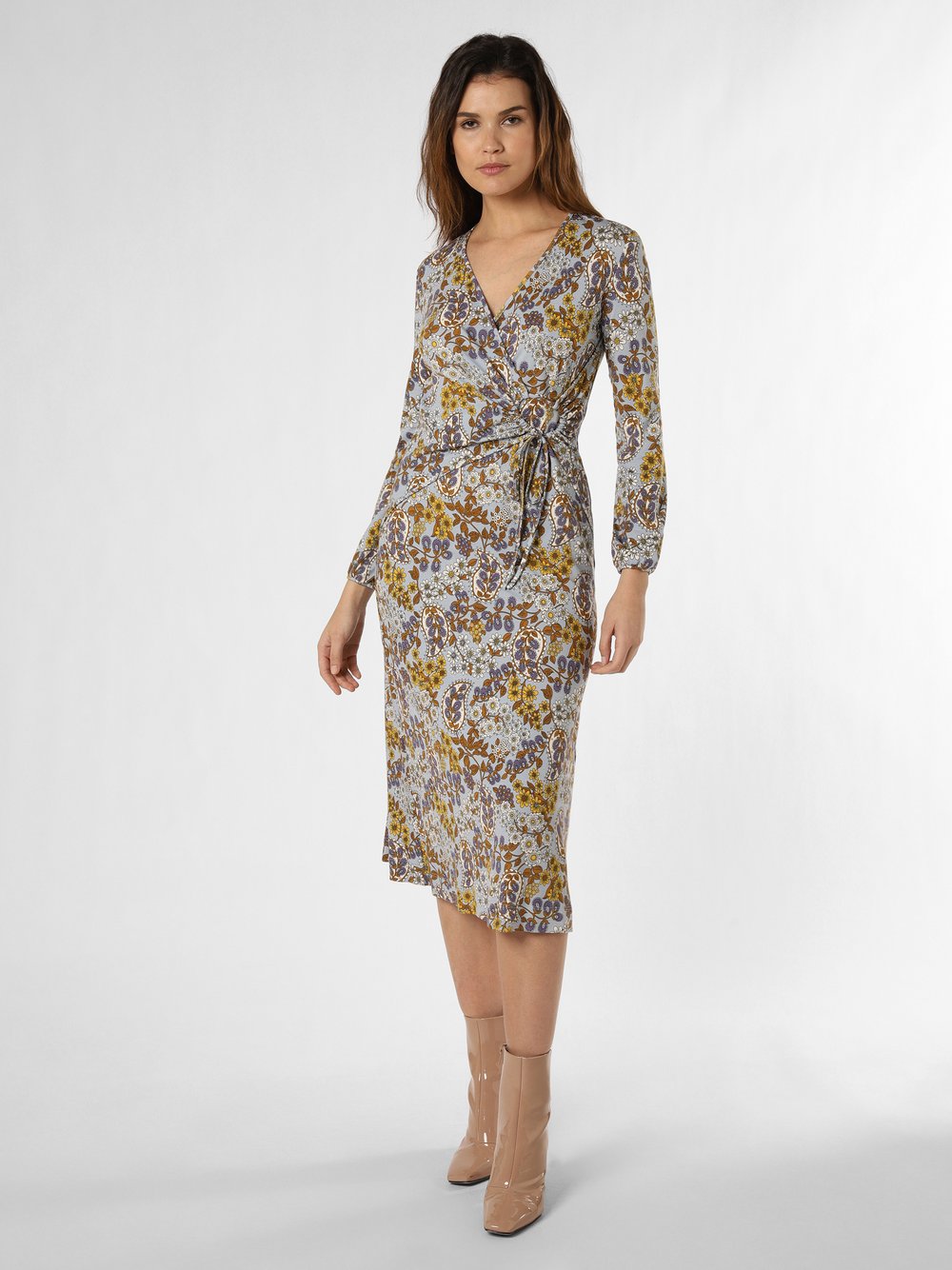 Weekend Max Mara Kleid Damen Viskose mehrfarbig gemustert, M