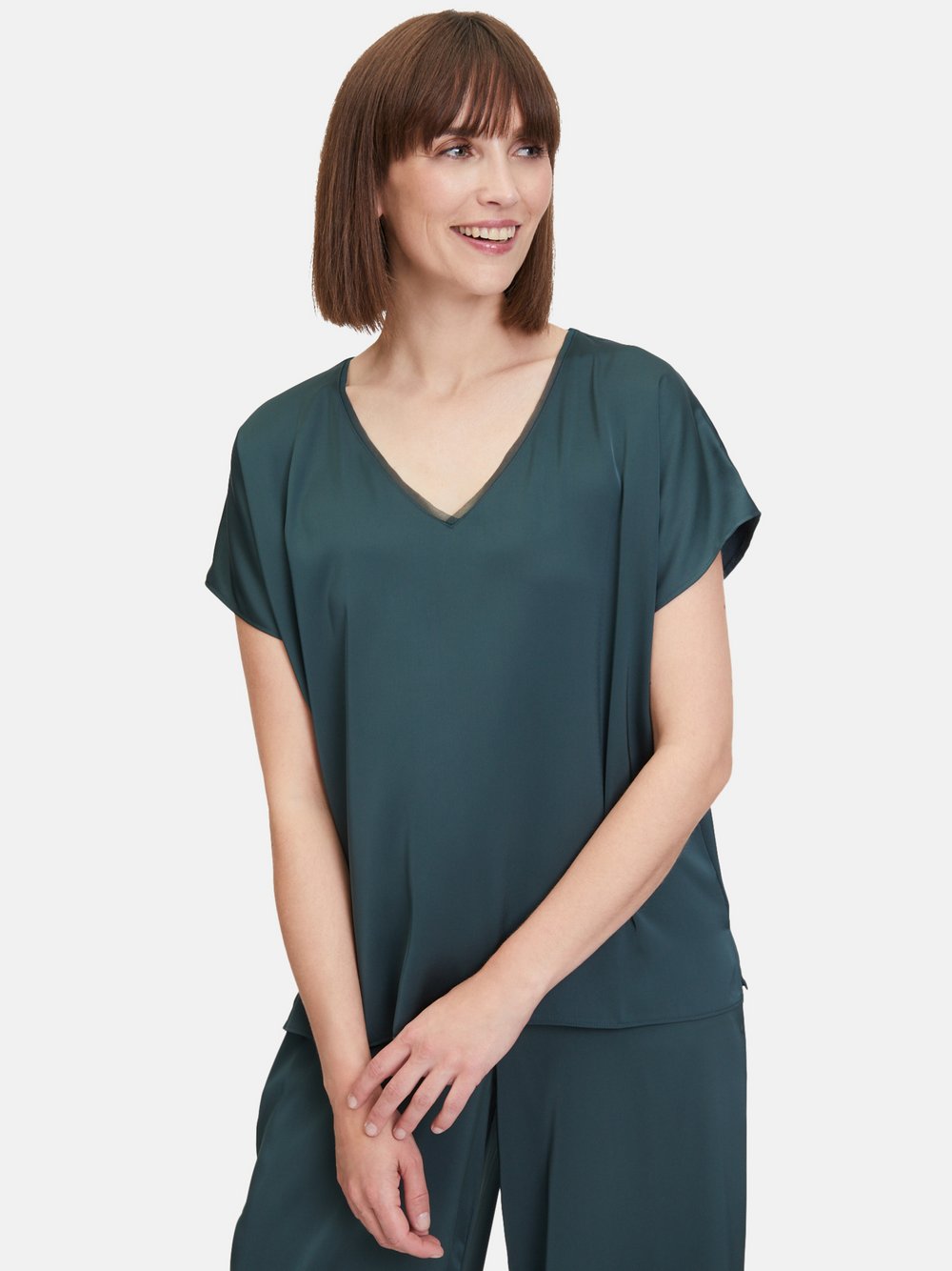 Vera Mont Satin-Bluse Damen grau, 36