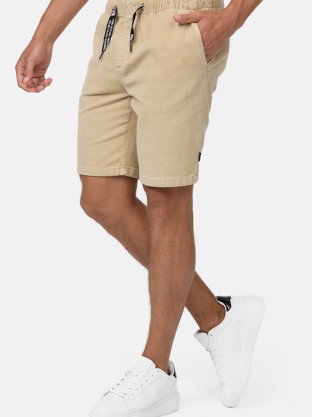 Indicode Shorts Chino Herren Baumwolle beige, S